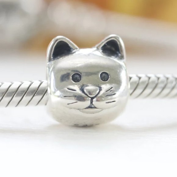 PANDORA CURIOUS CAT CHARM 791706 - Picture 1 of 2